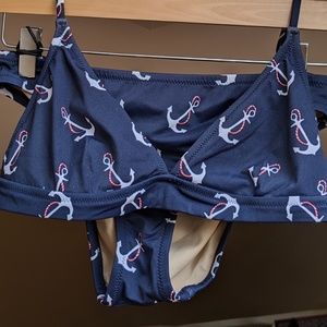 J.Crew anchor triangle bikini